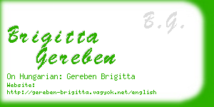 brigitta gereben business card